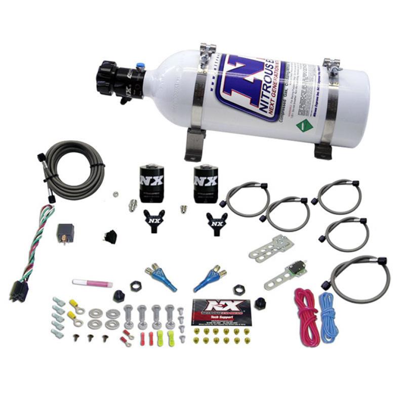 Nitrous Express 08-10 Dodge Viper EFI Dual Nozzle (100-300HP) w/5lb Bottle 20325-05 Main Image