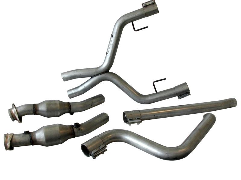 BBK 05-09 Mustang 4.0 V6 True Dual Cat Back Exhaust Conversion Kit With X pipe 4011 Main Image