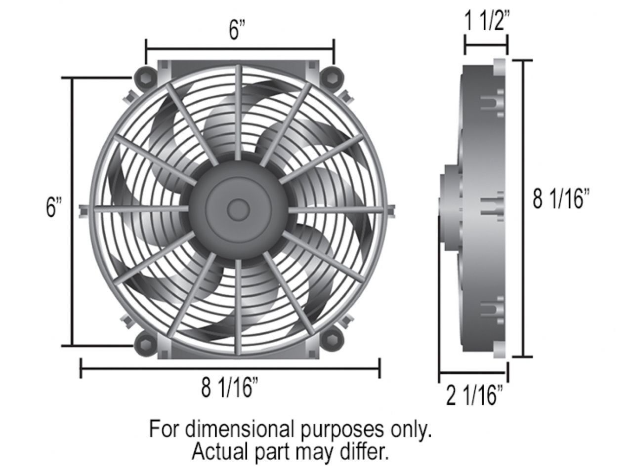 Derale 7" Tornado Electric Puller Fan, Premium Mounting Kit