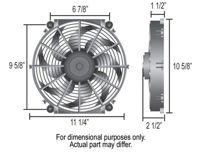Derale 10 Tornado Electric Puller Fan, Premium Mounting Kit