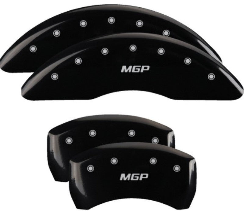 MGP 4 Caliper Covers Engraved Front & Rear MGP Black Finish Silver Char 2019 Mercedes-Benz GLE43 AMG 23233SMGPBK