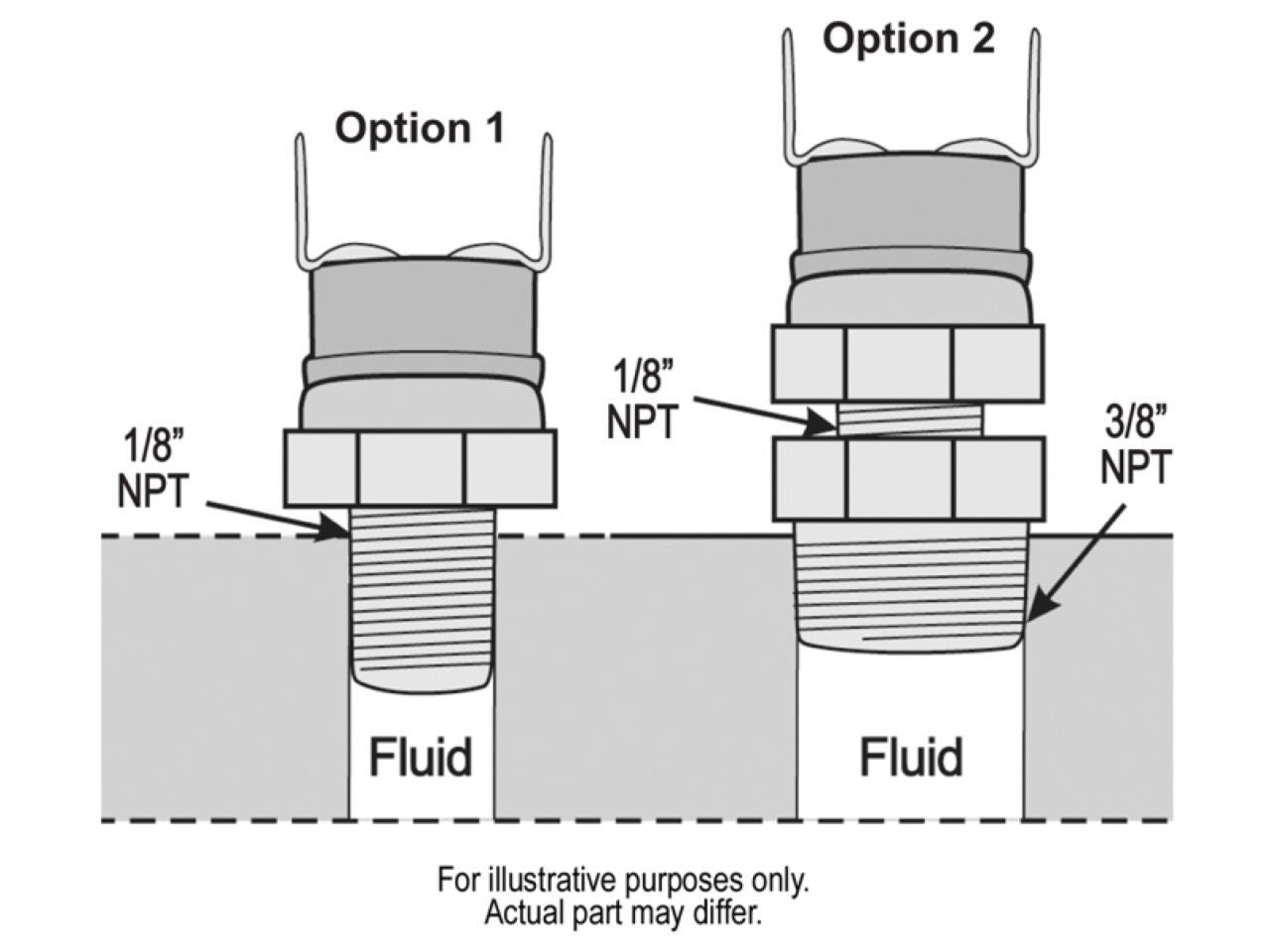 Derale 180°F Fan Switch Relay Kit 3/8" NPT x 1/8" NPT