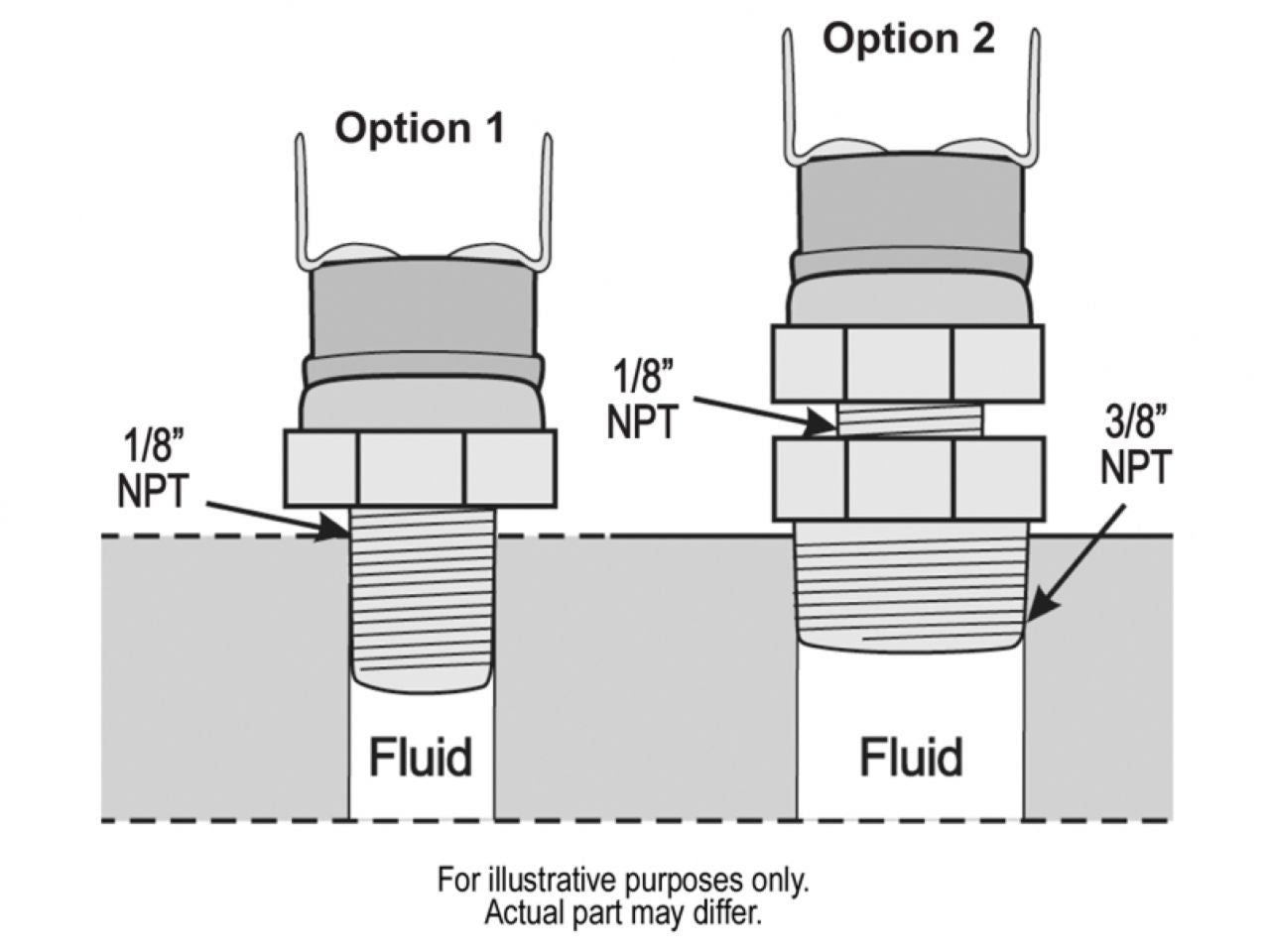 Derale 190°F Fan Switch Thermostat Kit (1/8 & 3/8 NPT)