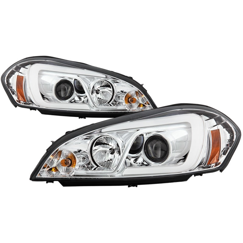 Spyder 06-13 Chevy Impala / 06-07 Chevy Monte Carlo Projector Headlights - Light Bar - Chrome 5086686