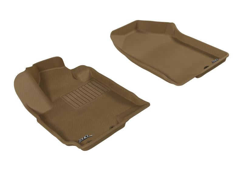 3D MAXpider 2010-2013 Kia Soul Kagu 1st Row Floormat - Tan L1KA00811502 Main Image