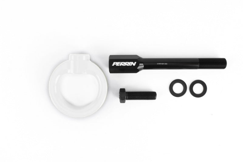 Perrin 02-07 Subaru WRX/STI Tow Hook Kit (Front) - White PSP-BDY-230WT