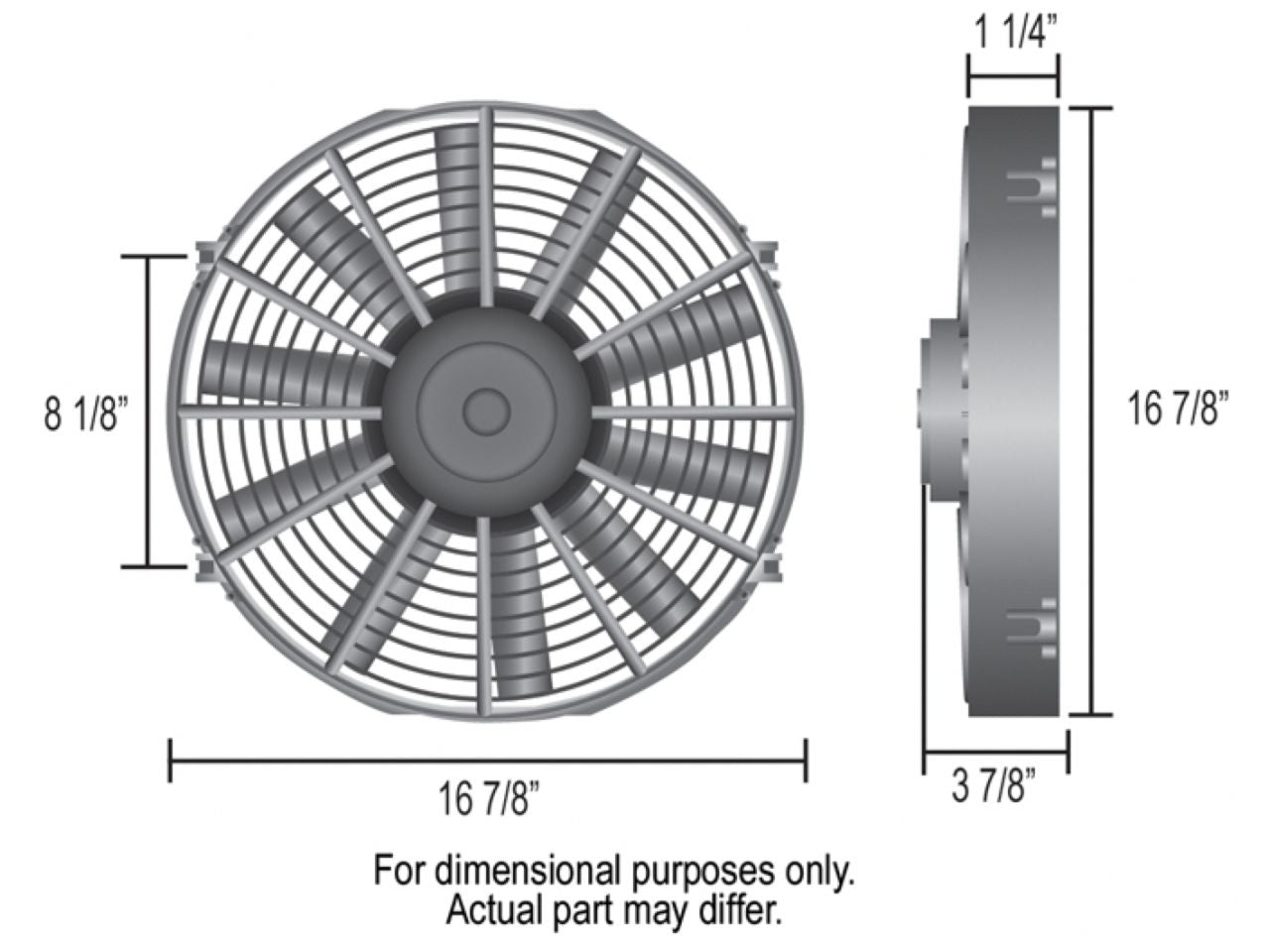 Derale 16" Dyno-Cool Straight Blade Electric Fan