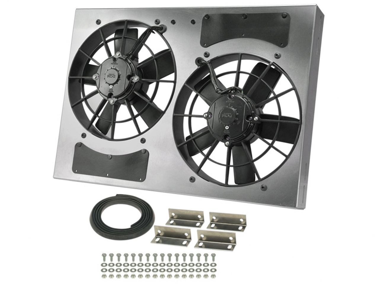 Derale Dual RAD Fan/Aluminum Shroud Assembly