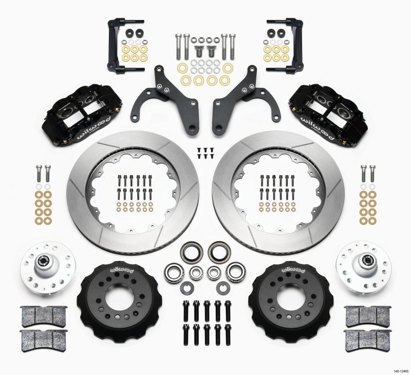 Wilwood Narrow Superlite 6R Front Hub Kit 14.00in 59-64 Chevy Impala / 63-64 Corvette 140-12465 Main Image