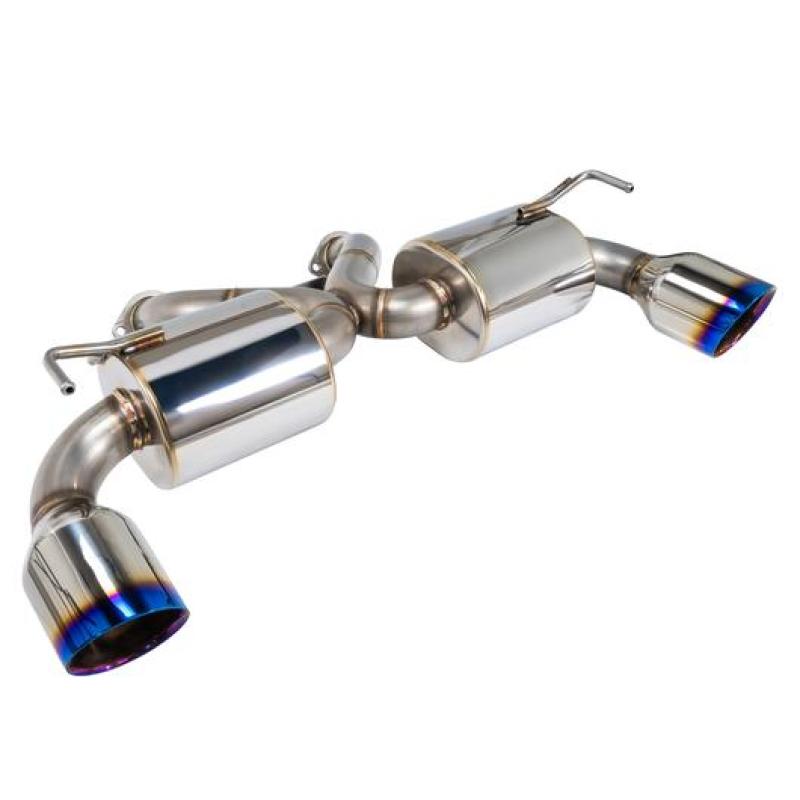 Remark Nissan 370Z (Z34) V2 Axle Back Exhaust w/ Burnt Stainless Steel Double Wall Tip RK-A2063N-01P