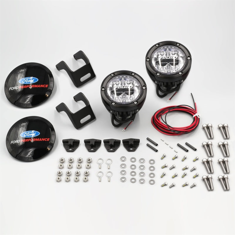 Ford Racing 2021+ Ford Bronco Mirror Mounted 4in Rigid LED Lights Kit M-15200K-BML