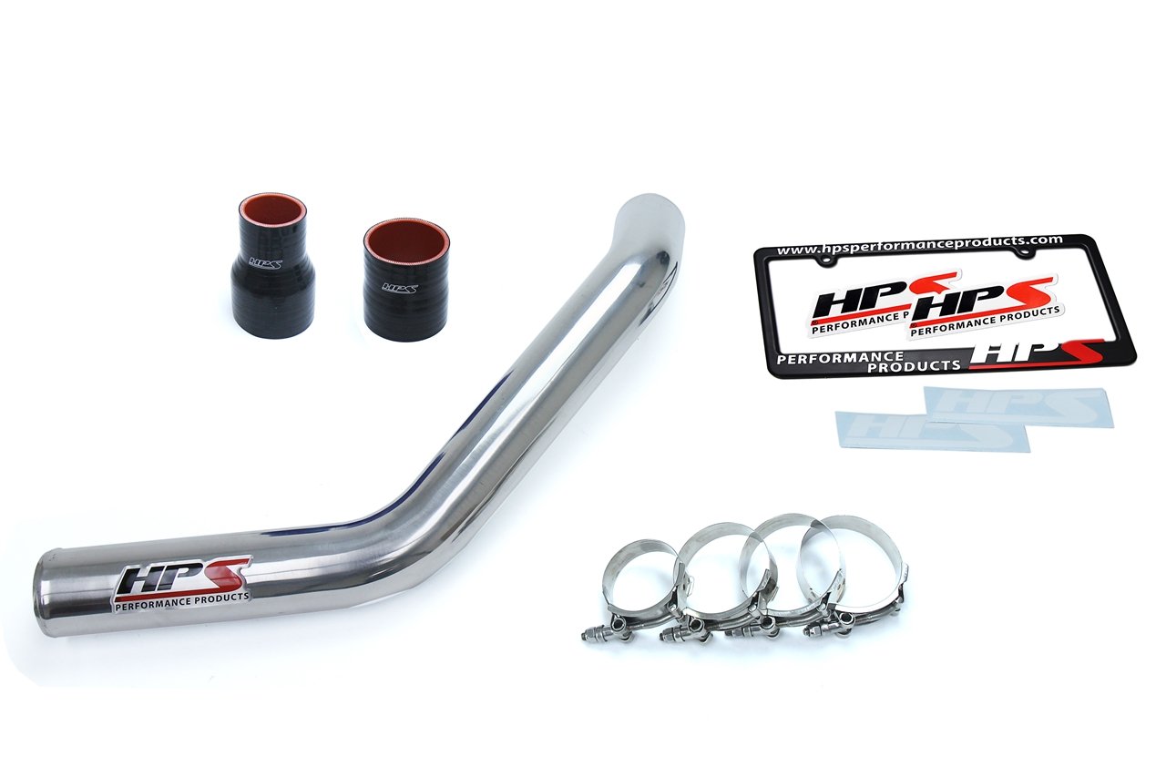 HPS 2.5" Upper Intercooler Pipe UICP, 08-15 Mitsubishi Lancer EVO X Turbo, Polish