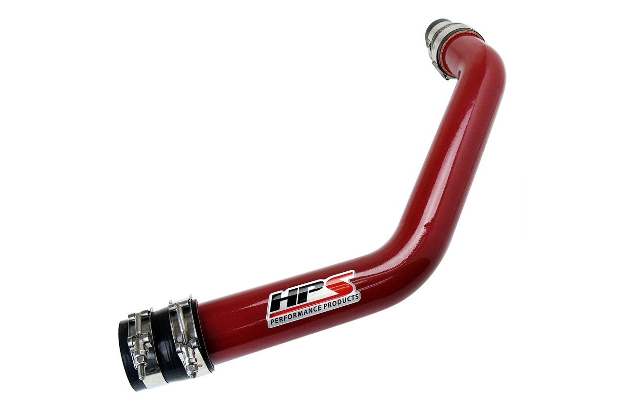 HPS 2.5" Upper Intercooler Pipe UICP, 08-15 Mitsubishi Lancer EVO X Turbo, Red