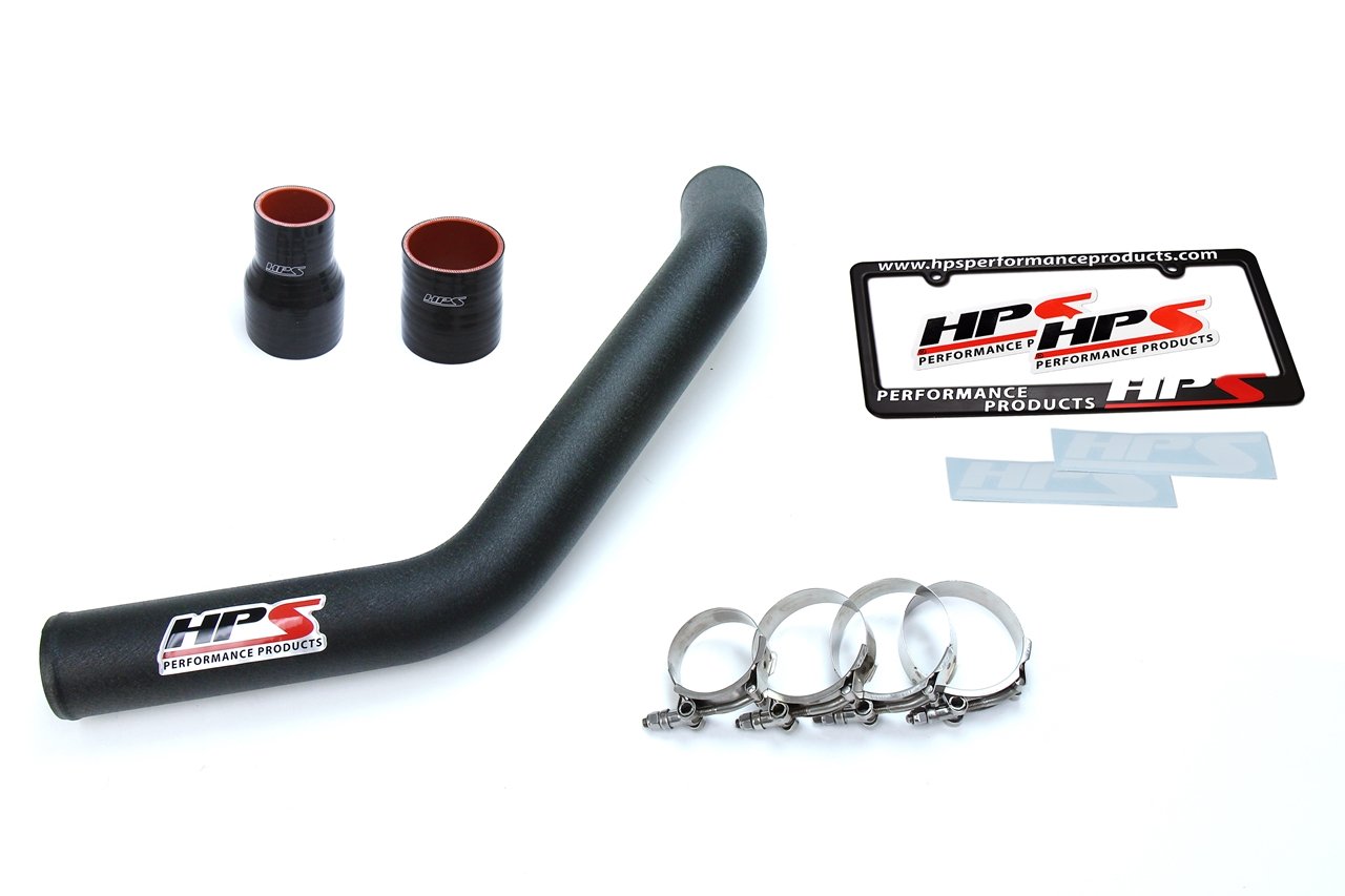 HPS 2.5" Upper Intercooler Pipe UICP, 08-15 Mitsubishi Lancer EVO X Turbo, Black