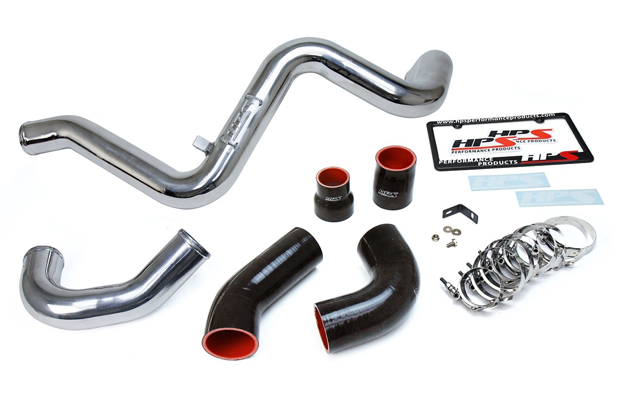 HPS Intercooler Hot Charge Pipe and Cold Side, 16-18 Ford Focus RS 2.3L Turbo, Polish