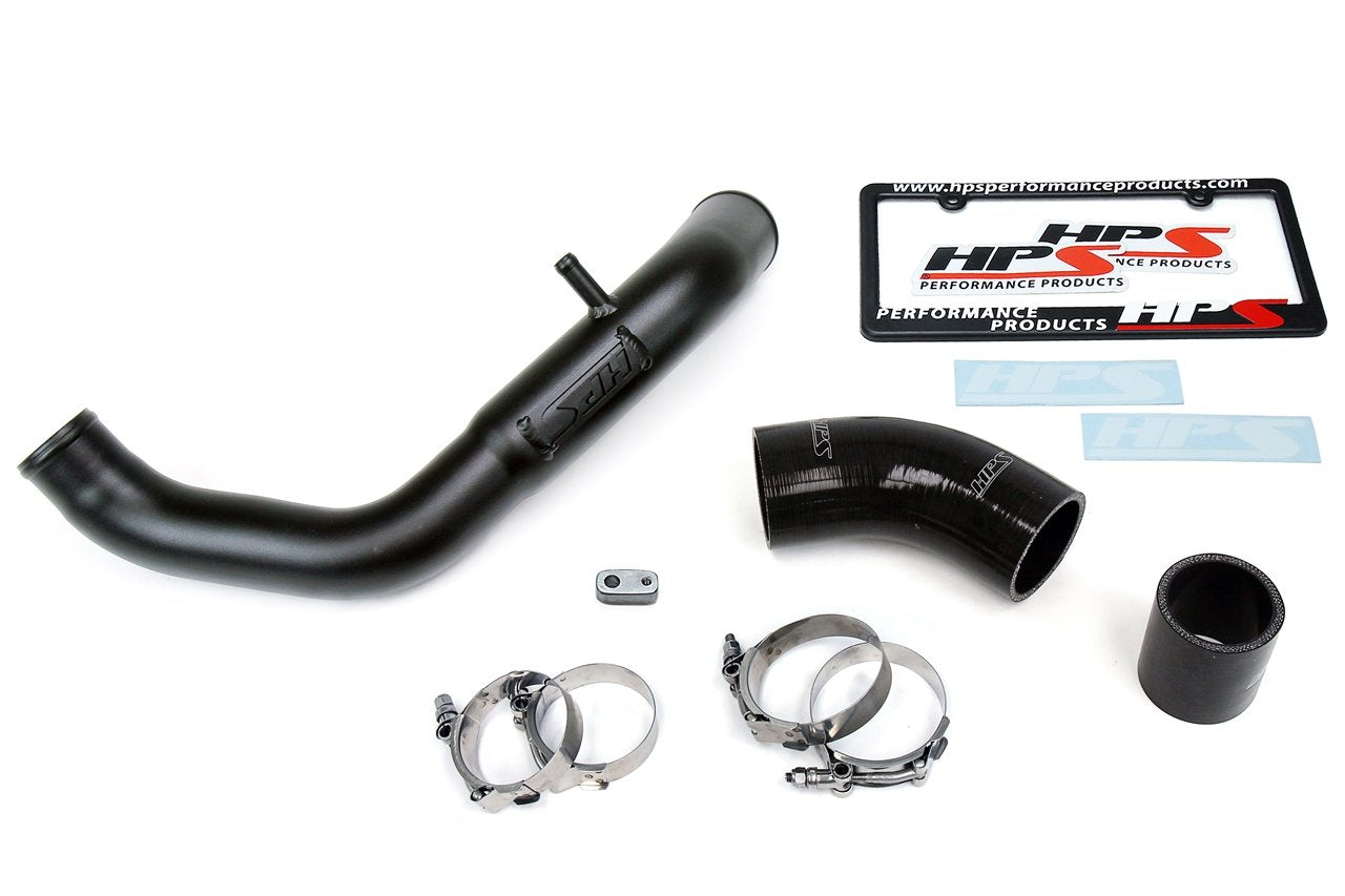 HPS Intercooler Hot Charge Pipe Turbo Boost 15-17 Lexus NX200t 2.0L Turbo, Black