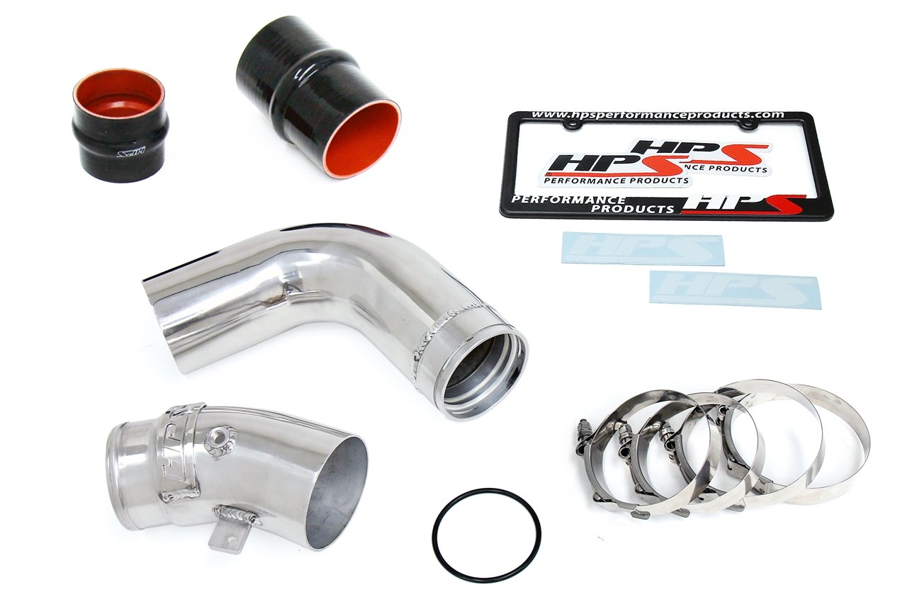 HPS Intercooler Charge Pipe Cold Side, 2017-2020 Chevy Silverado 2500 HD Duramax 6.6L V8 Diesel Turbo L5P