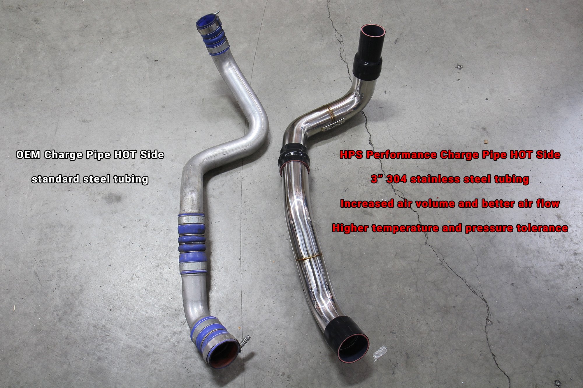 HPS Intercooler Charge Pipe Chevrolet 2011-2016 Silverado 2500 HD 6.6L Duramax Diesel Turbo LML