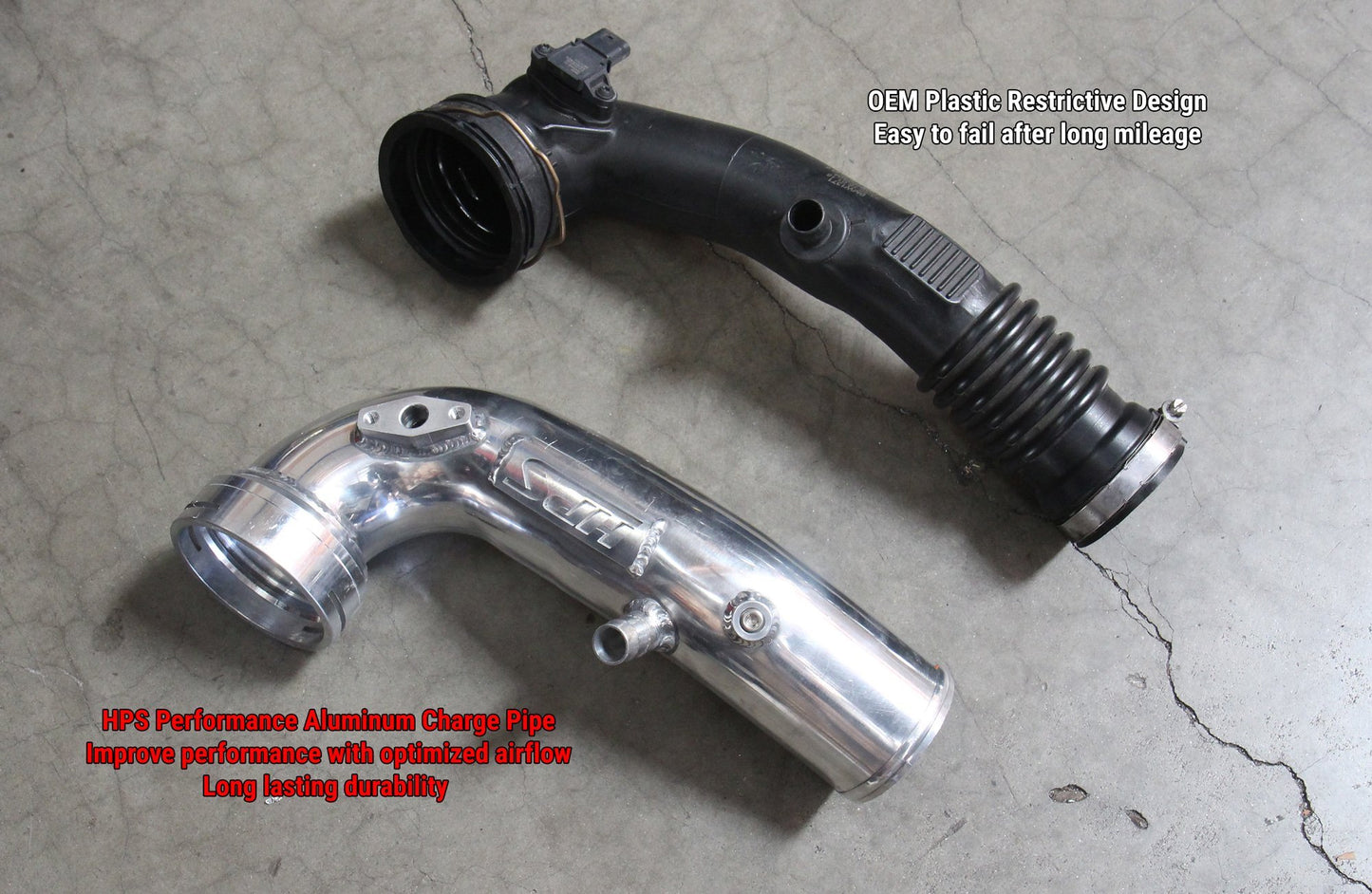 HPS Intercooler Cold Side Charge Pipe, 2011-2018 BMW X5 3.0L Turbo N55, 17-127