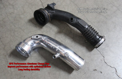 HPS Intercooler Cold Side Charge Pipe, 2011-2018 BMW X5 3.0L Turbo N55, 17-127
