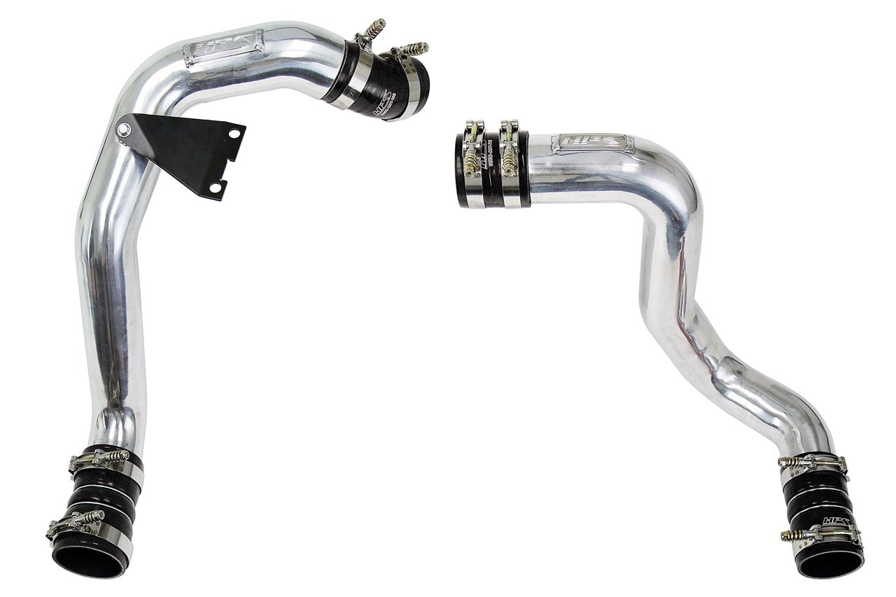 HPS Performance Products HPS Hot & Cold Side Charge Pipe with CAC Hose Intercooler Boots, 03-07 Ford F550 Superduty Powerstroke 6.0L Diesel Turbo