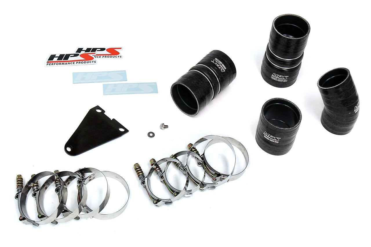 HPS Hot & Cold Side Charge Pipe with CAC Hose Intercooler Boots, 03-07 Ford F450 Superduty Powerstroke 6.0L Diesel Turbo