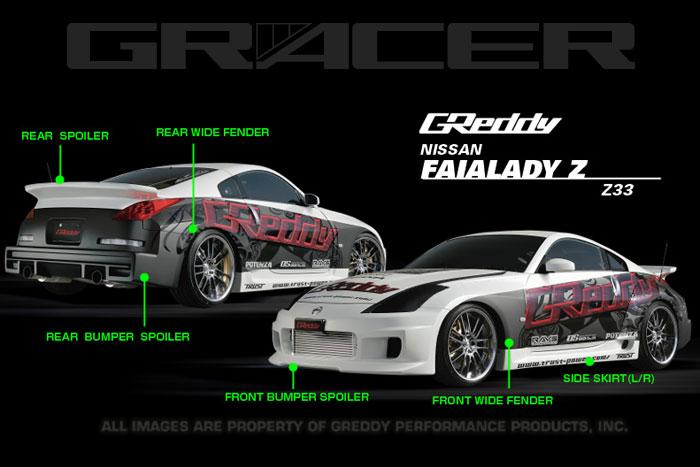 GReddy JDM GReddy GRacer Full Over-Fender Aero Kit - Nissan 350Z (Z33) - Available again!