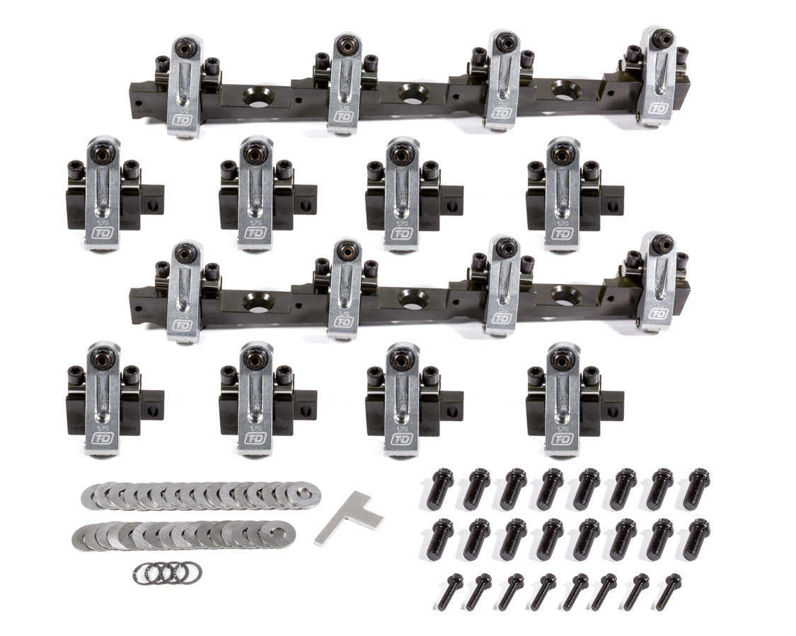 T and D Machine BBC Shaft Rocker Arm Kit 1.70/1.70 Ratio TDM3113-170/170