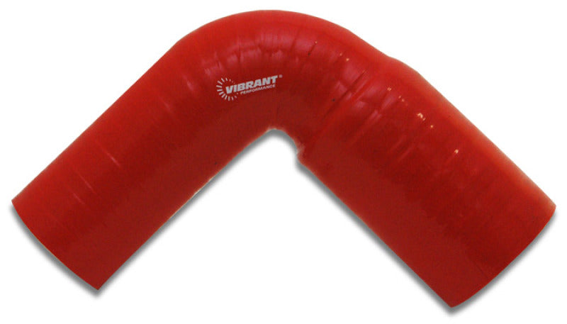 Vibrant 4 Ply 90 Degree Reducer Elbow, 2" ID x 2.5" ID x 4.5" Leg Length - Red