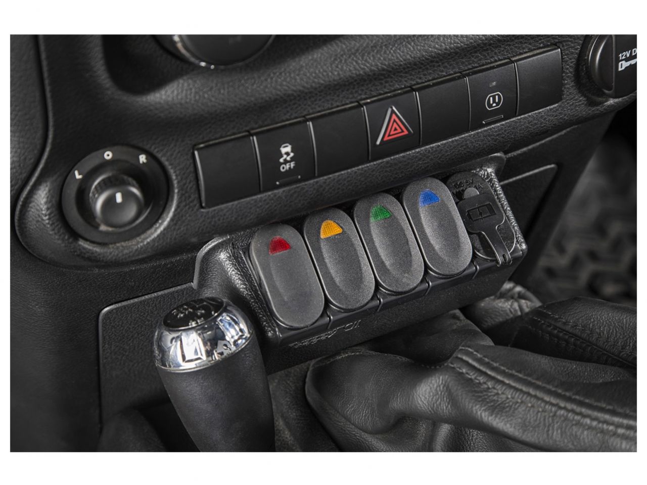 Rugged Ridge Switch Panel Kit, Lower; 11-18 Jeep Wrangler JK/JKU