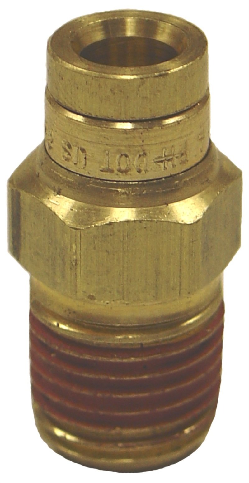 Firestone Male Connector 1/4in. NPT To 1/4in. PTC Straight Brass Air Fitting - 25 Pack (WR17603046) 3046 Main Image