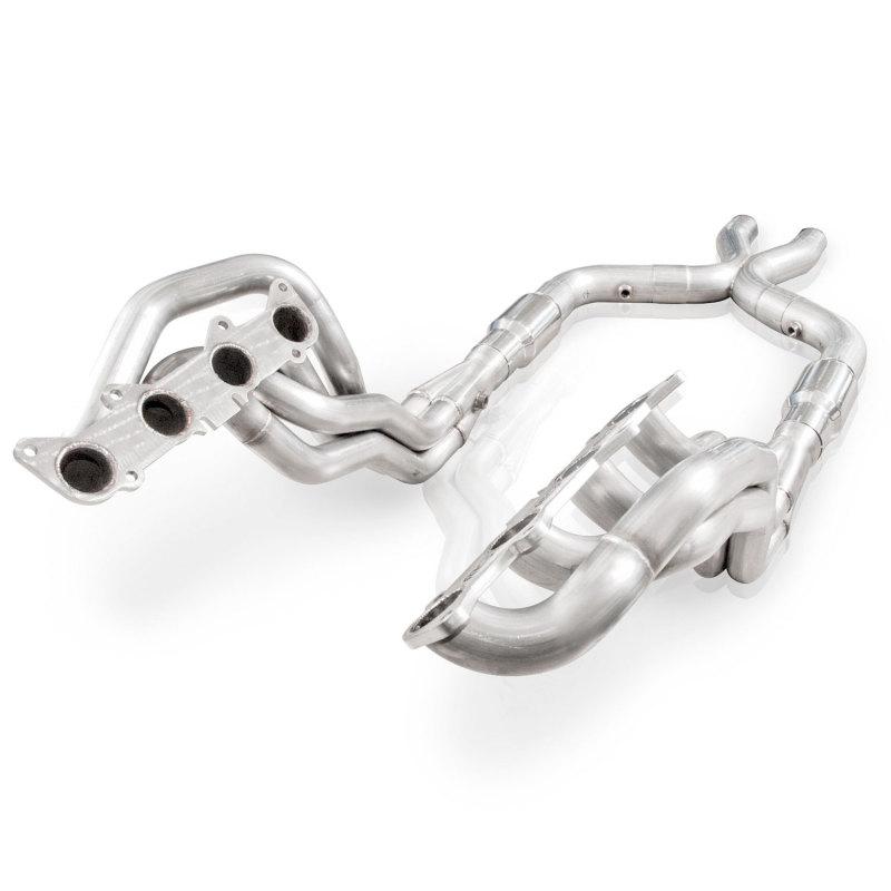 Stainless Power 2011-14 Mustang GT Headers 1-7/8in Primaries High-Flow Cats 3in X-Pipe SM11HCATX Main Image