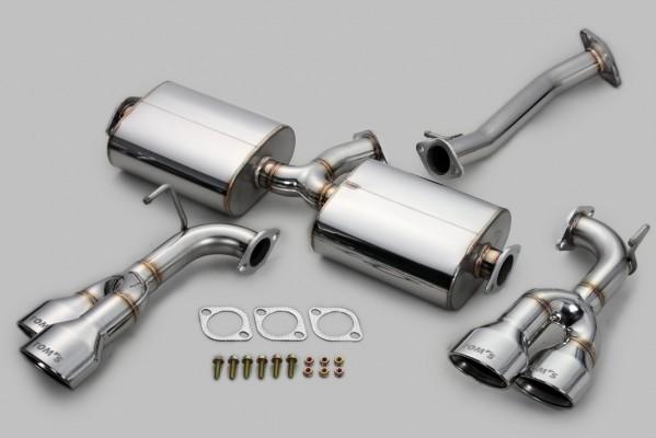 TOM'S Racing Stainless Exhaust System - 2015-2017 Lexus NX200t/ 300 Turbo (Quad Tips)
