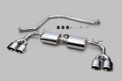 TOM'S Racing Stainless Exhaust System - 2019+ Lexus UX200/ UX250h [2WD Only] (Stainless Steel Polished- Quad Tips)