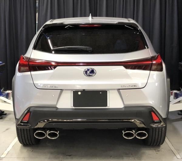 Apexi TOM'S Racing- Stainless Exhaust System for 2019+ Lexus UX250h/ UX200 [2WD Only] (Stainless Steel Polished- Quad Tips)