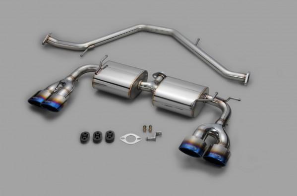 Apexi TOM'S Racing- Stainless Exhaust System for 2019+ Toyota Corolla (Quad Tips)