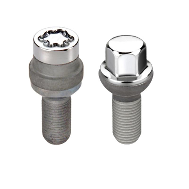 McGard 5 Lug Hex Install Kit w/Locks (Radius Seat Bolt) M14X1.5 / 17mm Hex / 35.4mm Shank L - Chrome 68032 Main Image