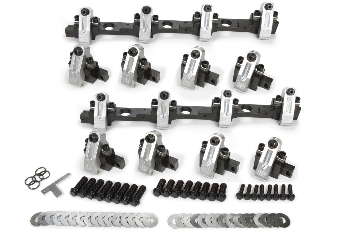 T and D Machine BBF Shaft Rocker Arm Kit Trick Flow A460 Heads TDM7013-175/175