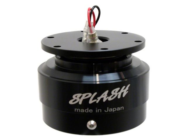 Splash Rapfix II Steering Wheel Black Quick Release Silver Lock Set