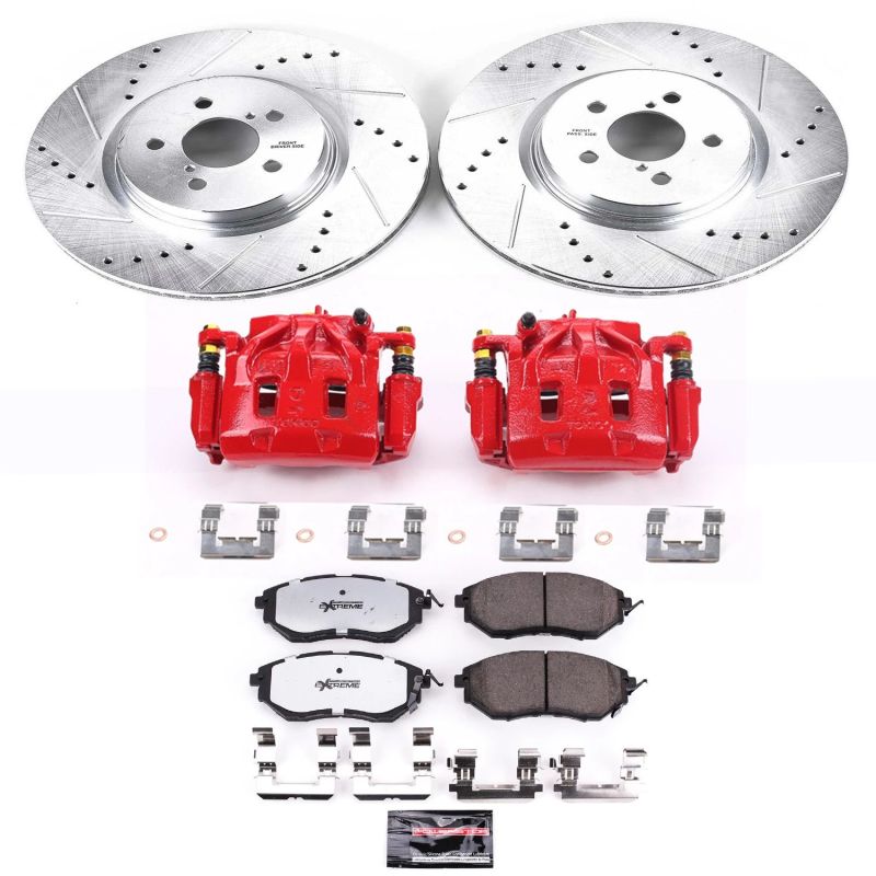 PowerStop PSB Z26 Street Kit w/Cals Brakes, Rotors & Pads Brake Kits - Performance D&S main image