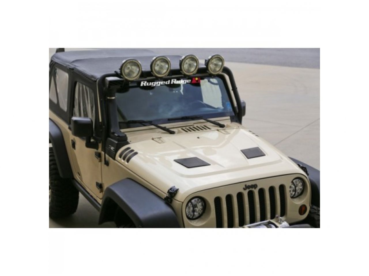 Rugged Ridge Performance Vented Hood; 07-18 Jeep Wrangler JK