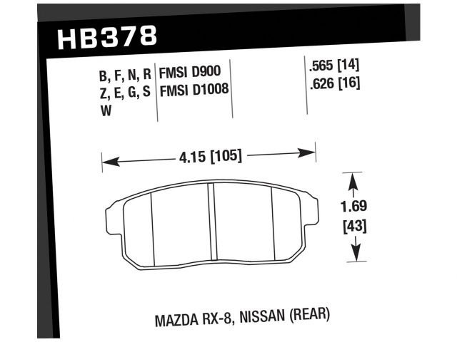 Hawk Ceramic Brake Pads Rear Infiniti G20 Base 2001-2001