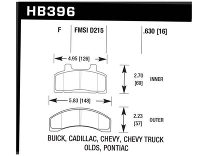 Hawk Street HPS Brake Pads Front Buick Century T-Type 1984-1986