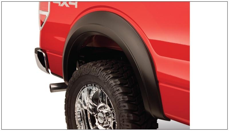 Bushwacker 09-14 Ford F-150 Styleside Extend-A-Fender Style Flares 2pc 67.0/78.8/97.4in Bed - Black 20070-02 Main Image