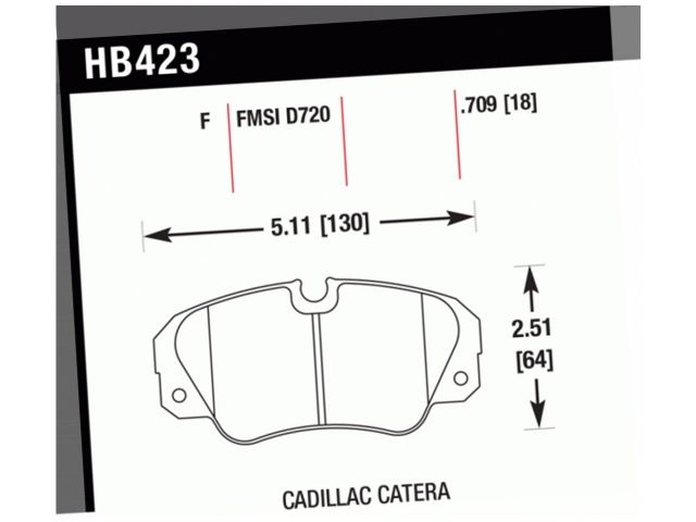 Hawk Street HPS Brake Pads Front Cadillac Catera Base 1997-2001