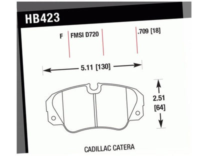 Hawk Street HPS Brake Pads Front Cadillac Catera Base 1997-2001