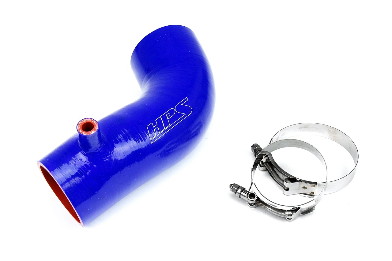 HPS Blue Reinforced Silicone Post MAF Air Intake Hose Kit Honda 12-15 Civic Si