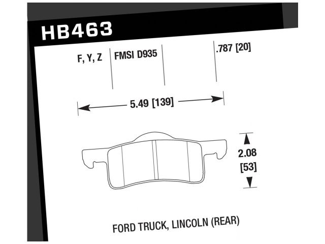 Hawk Ceramic Brake Pads Rear Ford Expedition Limited 2006-2006