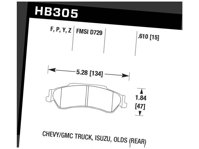 Hawk Ceramic Brake Pads Rear Chevrolet Blazer Base 1997-1997
