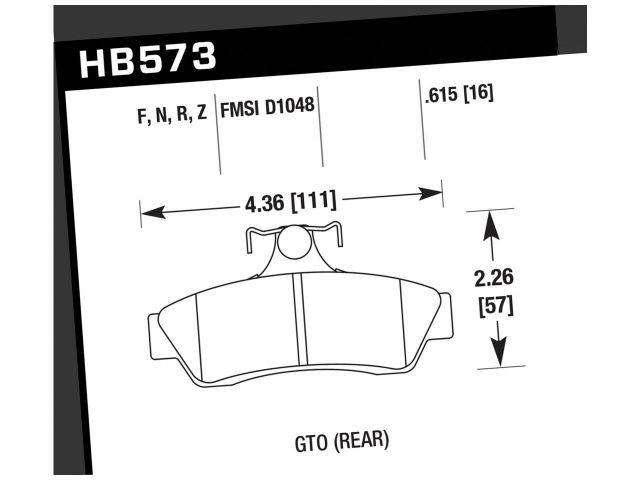 Hawk Ceramic Brake Pads Rear Pontiac GTO Base 2005-2006